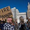 Photos: 'Ban Bannon' March From Washington Square Park Stops To Salute Cast Of Hamilton 
